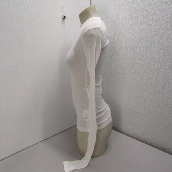 NEW BITE STUDIOS Womens Long-Sleeve Thin Jersey T-Shirt Size S White - Picture 5 of 12